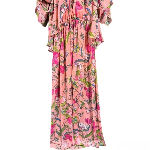 Gianni Bini Romantic Wedding Guest Ready Floral Blossom Maxi Airy Romper Size XS - Picture 11 of 12
